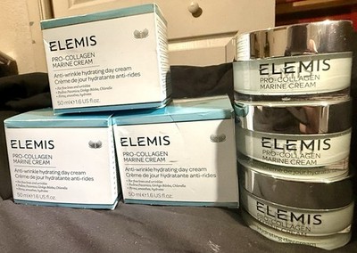 ELEMIS PRO-COLLAGEN MARINE CREAM (lot of 3) ANTI-WRINKLE HYDRATING DAY 1.6 oz EA