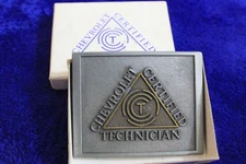 NOS Chevrolet Certified Technician Belt Buckle Accessory In Box