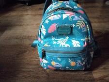 Loungefly Disney Lilo Stitch All Over Tropical Print Mini Backpack