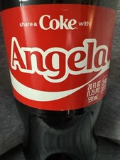 Share a Coke with   Angela  2025 Personalized Gift Coca~Cola Bottle 20oz Angie
