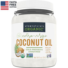 Organic Coconut Oil, 54 Fl Oz – Unrefined, Cold-Pressed Extra Virgin Coconut Oi