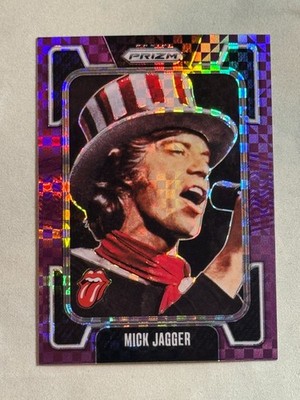2025 Panini Prizm The Rolling Stones Purple Power Mick Jagger /25 #27