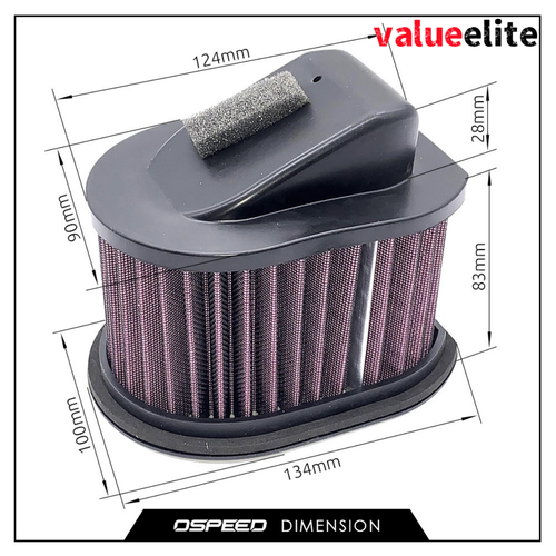 Air Filter for Kawasaki Z1000 2003-2009 Z800 2013-2016 Z750 2004-2012 11013-0044 - Foto 5 di 5