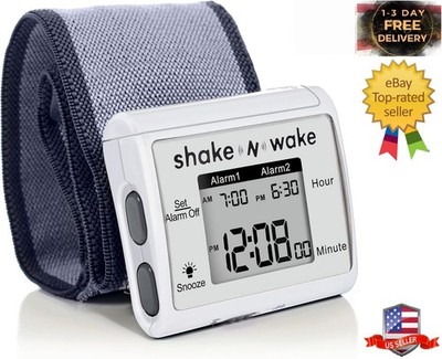 Vibrating Alarm Clock - Shake N Wake - Silent Alarm Wristband Watch -