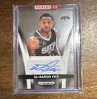 Panini 2024-25 Prizm Black De'Aaron Fox Auto Flashback Sigs FB-FOX
