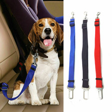 3 Pcs Dog Seat Belt 3 Colors Dog Car Harness Adjustable Dog Safety Seat Belt