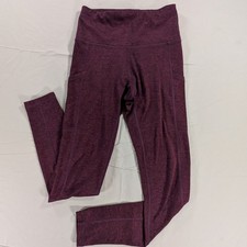 Aerie Ladies Small High Rise Leggings Heather Burgundy Chill Play Move Yoga