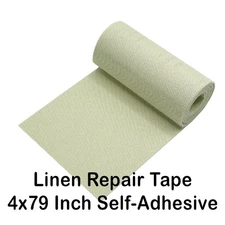 Linen Repair Tape 3.5x70 | Self-Adhesive | Off White | Durable Adhesive | NEW!