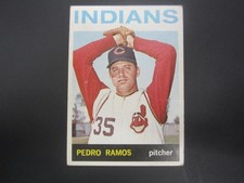 1964 TOPPS BASEBALL HIGH # 562 PEDRO RAMOS CARD CLEVELAND PITCHER SLIGHT CREASE