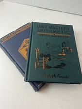   Antique School Book Lot Reading  Arithmetic Impeccable Condition 1 Day Ship  