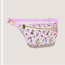 Pink Floral Women s Belt Bag Fanny Pack Adjus...