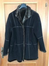 Wildleder Imitat Baronia mit kuscheligem Pelz GR. 48 Jacke Kurzmantel Braun Luxe