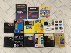 Lot Of 6 Original Nintendo NES Games. Original Boxes, Manuals, Sleeves. Rare!