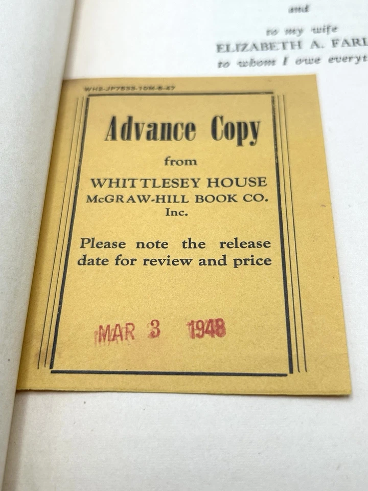 JIM FARLEY'S The Roosevelt Years 1948 signed by Jim Farley & 1938 Life Magazine - Image 3 of 4