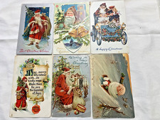 Lot 6 Vintage TUCK Antique Christmas Postcards Early 1900