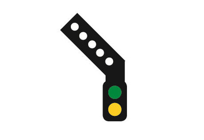 Train-Tech SK3L Signal-Kit (linke Handfeder) - 2 Aspekte Entfernung Spurweite OO