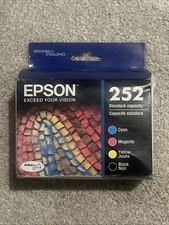 Epson 252 Ink Set T252120-BCS T252120  T252520 Genuine OEM Exp 12/24