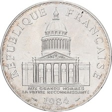 Frankreich, 100 Francs, Panthéon, 1984, Paris, Silber, STGL, Gadoury:898