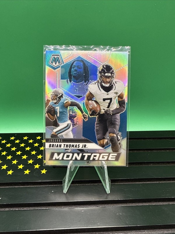Brian Thomas Jr. 2025 Panini Mosaic #2 Montage Silver Jacksonville Jaguars