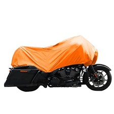 Motorcycle Cover Lightweight Half Cover Outdoor Waterproof Rain Dust XL Orange