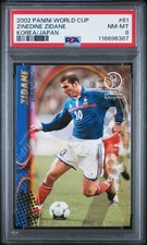2002 PANINI WORLD CUP KOREA/JAPAN 61 ZINEDINE ZIDANE PSA 8