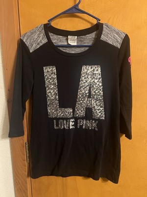 Victoria s Secret Pink Sequined LA Shirt