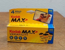Kodak Max Versatility 400/24, 35mm Color Film, 4 Rolls. Expired 07/2004