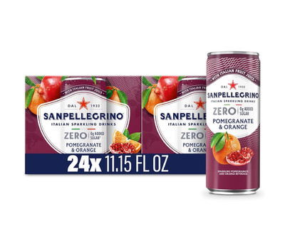 Sanpellegrino Zero Grams Added Sugar Italian Sparkling Drinks Pomegranate Orange