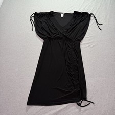 Fashion Nova Shift Dress Women XL Feminine Dark Minimalist Occasion Lounge Black