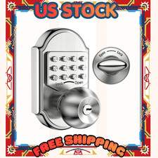 100 Mechanical Keyless Entry Deadbolt - Stainless Steel Keypad Door Lock
