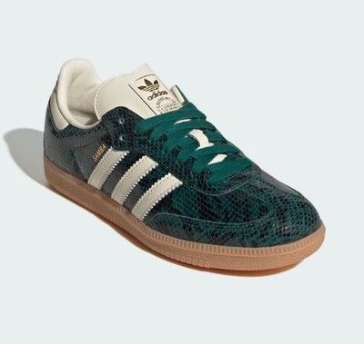 NEW Adidas Samba OG Snakeskin Collegiate Green JR8848 Size(s) 7w