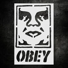Obey Street Art Stencil for Urban DIY Crafts and Custom Painting - StencilAir