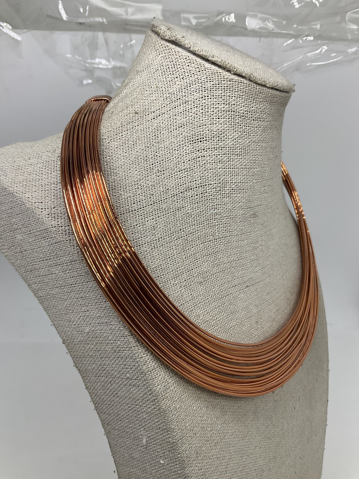 DTR Jay King Copper Multi Wire Cuff Necklace - image 4