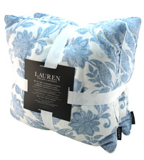 New LAUREN Ralph Lauren Indoor / Outdoor Pillows Set of 2 Blue  White Floral