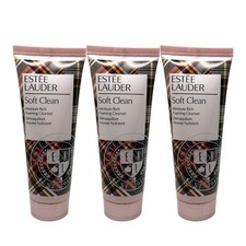 3 pack - Estee Lauder Soft Clean Moisture Rich Foaming Cleanser 50 ml each