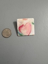 Vintage 1985 American Greetings Pin Back Button, Made in the USA, NOS, Heart Pin