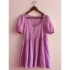 Urban Outfitters Polka Dot Mini Dress | Lilac | Small