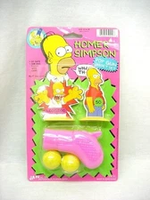 Homer Simpson Pop Gun Target Set Vintage 1990 Piece of Simpsons History  Ja-ru 