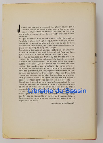 Dictionnaire des trucs Les faux, les fraudes, les truquages Chardans 1960 - Imagen 3 de 7