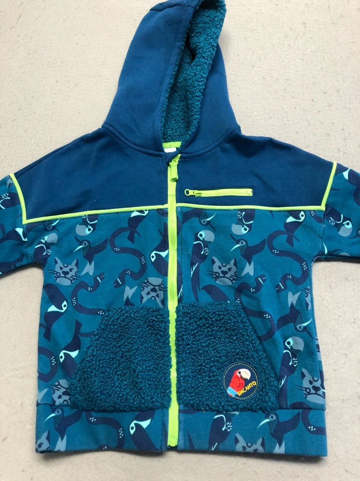 Sudadera Encanto Juvenil Niño Pequeña 5-6 Azul Disney Animal Regalo Cremallera Sudadera con Capucha Foto 2 de 4