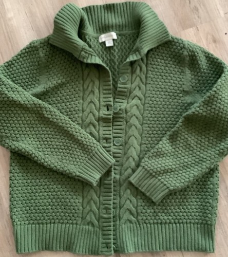 Appleseed’s Cardigan Button Up Green L