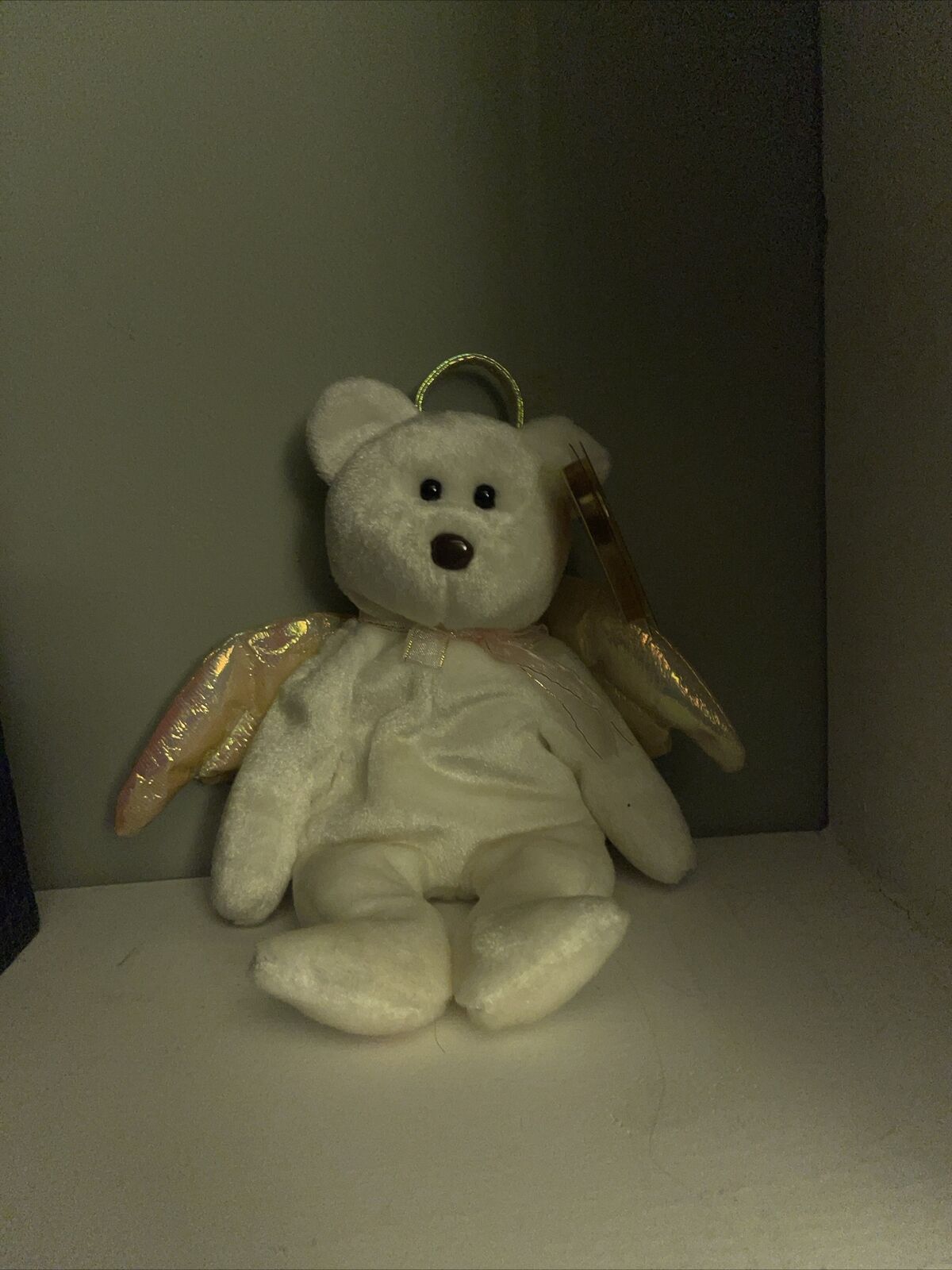 Ty Beanie Babies Halo the Angel Bear Toy