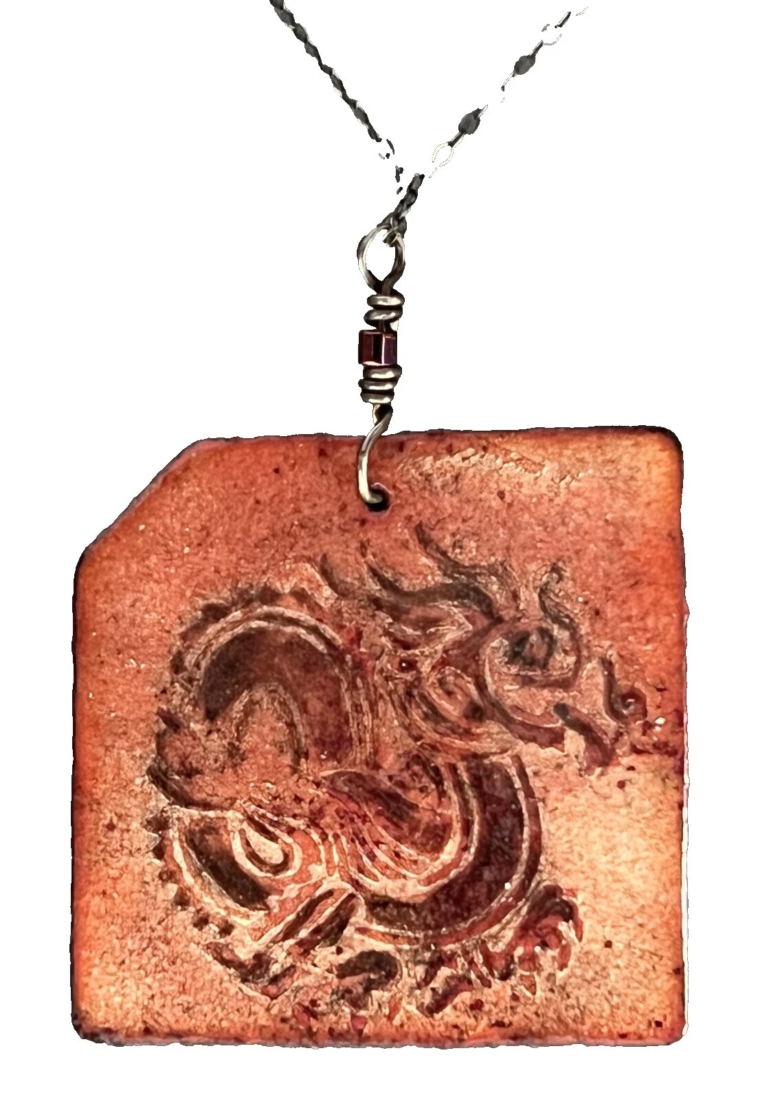 Медные ожерелья и кулоны ручной работы из эмали