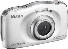 Nikon COOLPIX S33 13.2MP Digital Camera - White for sale online | eBay