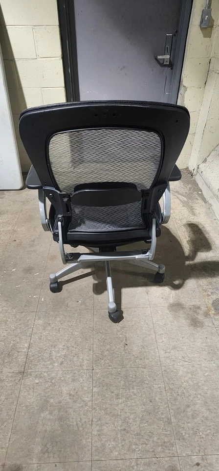 Office/Desk Chair Office Star SPACE Seating Mesh Back  AirGrid Faux Leather - Image 2 of 4