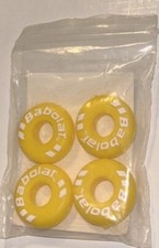 X4 NEW BABOLAT TENNIS RAQUET VIBRATION DAMPENERS SHOCK ABSORBERS YELLOW White