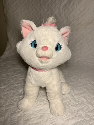 Disney Store Aristocrat's  MARIE  Plush/Stuffed White Kitty Cat  12'' Tall