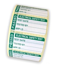 PAT TEST LABELS  4th Edition Standard PASS Portable Appliance Test Labels, PASS