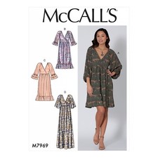 McCall's Pattern M7969 Misses EASY Dress | Sizes 4-14  XS-S-M & 16-26 L-XL-XXL