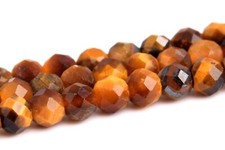 2.3x2MM Genuine Natural Yellow Tiger Eye AAA Faceted Rondelle Loose Beads 15.5"